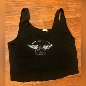 Garage crop top, size large